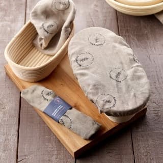 Housse Lin Réutilisable pour Banneton Ovale 500g-1kg